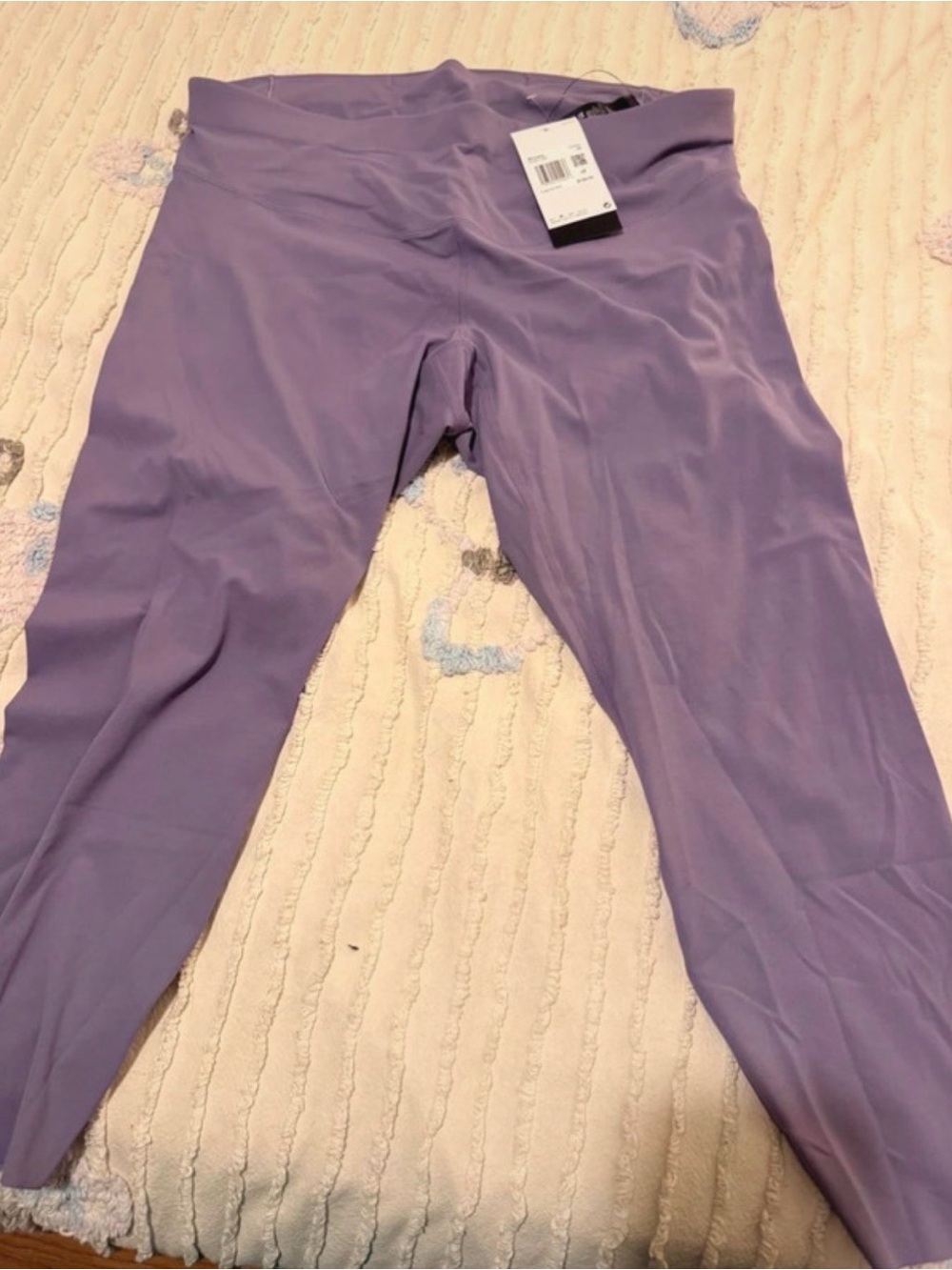 NWT Nike Zenvy High Waisted 7/8 Leggings 1X Purple Dri-FIT